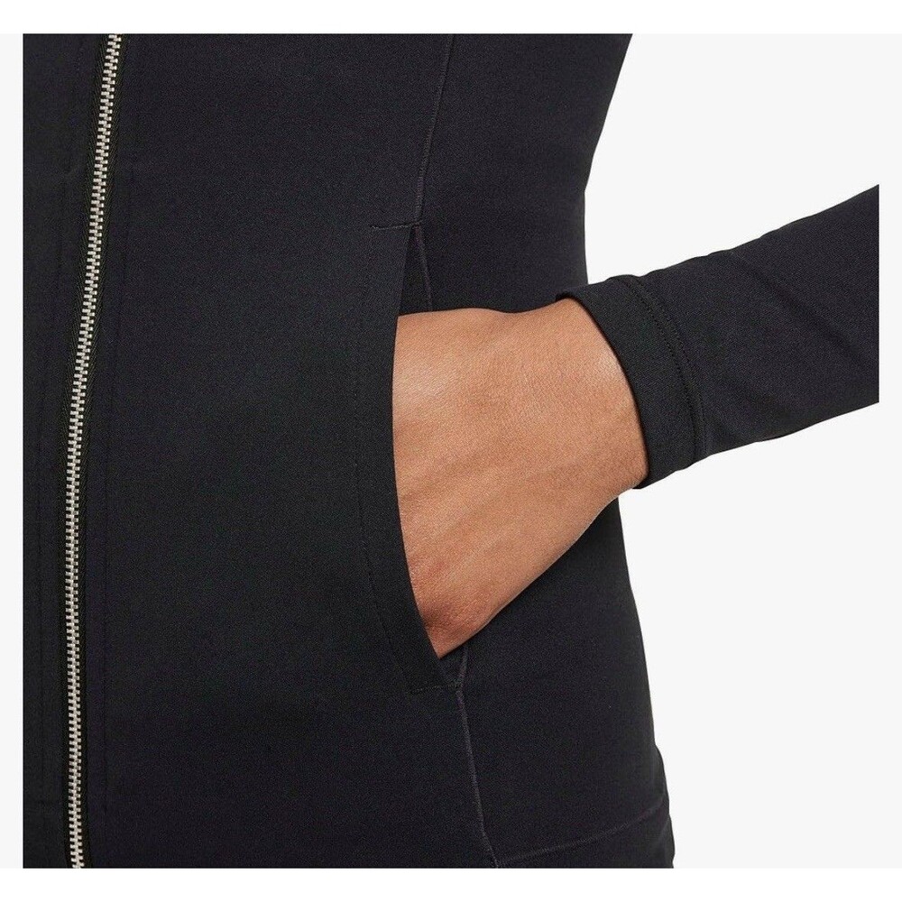 Nike Yoga Luxe Dri-FIT Women's Full-Zip Jacket, Size XS Smoke Gray /Black - Picture 9 of 16